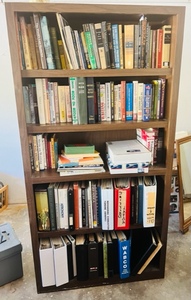 lot 89 image: 70 x 36 Wooden Bookshelf (Contents Not Included)