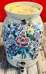 lot 49 image: Marshall Pottery 3 Gallon Beverage Dispensing Crock