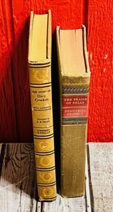 lot 256 image: 1952 The Story of Davy Crockett by Enid Lamonte Meadowcroft &amp 1942 The Praise of Folly by Desiderius Frasmus