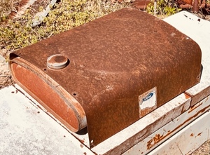 lot 30 image: Vintage Ford Tractor Gas Tank &amp Hood