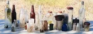 lot 103 image: Huge Lot of AntiqueVintage Glass Bottles - Including Corked Type Bottles &amp Heinz Ketchup