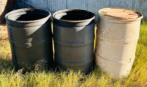lot 111 image: Lot of Three Plastic Barrels&nbsp