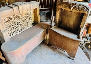 lot 155 image: Two AntiqueVintage Gas HeaterStoves - One Chattanooga Implement &amp Mfg.&nbsp