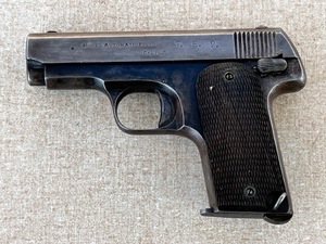 lot 5 image: Pre-1914 Walman Automatic Pistol Model T. E. 2 - 7.65mm 3.5 Barrel