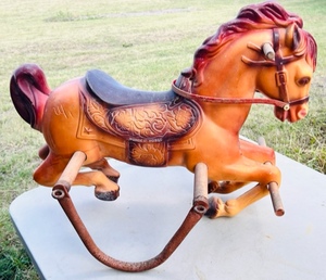 lot 143 image: Vintage 1960s Wonder Horse Mustang RockingSpring Horse