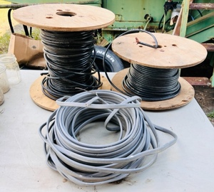 lot 195 image: Three Rolls of Electrical Wire