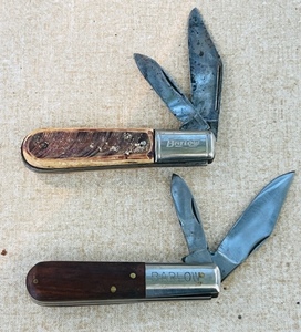 lot 211 image: Two Vintage Barlow Pocket Knives - Including The Barlow Colonial
