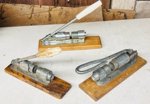 lot 230 image: Lot of Three Vintage Lever Operated Nutcrackers&nbsp