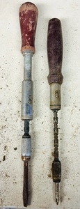 lot 236 image: Two Vintage Ratcheting Hand DrillScrew Drivers