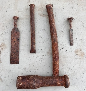 lot 265 image: Lot of Five AntiqueVintage Chisels &amp Punches
