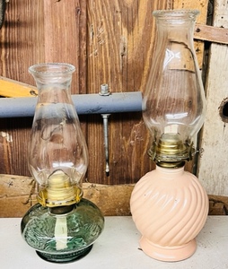 lot 275 image: Two AntiqueVintage Kerosene Lamps