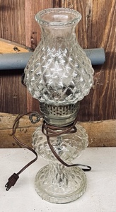 lot 277 image: Unusual Vintage Electric Lamp Which Resembles Kerosene Lamp