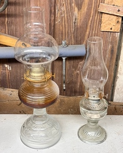 lot 278 image: Two AntiqueVintage Kerosene Lamps