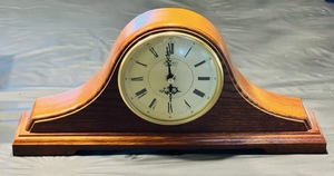 lot 12 image: SEIKO Chime Mantle Clock Model QXJ008B Solid Wood&nbsp