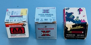 lot 64 image: Three Boxes of 410 Gauge Shotgun Shells