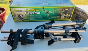 lot 66 image: Caldwell DeadShot FieldPod Adjustable Hunting Rest For Rifle or Bow