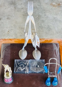 lot 109 image: Forked Up Art Fork Statute W Other Unique Games &amp Figures