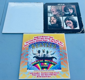 lot 127 image: Beatles Let it Be, Magical Mystery Tour, &amp White Album 33 Records