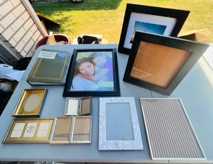 lot 171 image: Nine Assorted Picture Frames W One New Photo Album