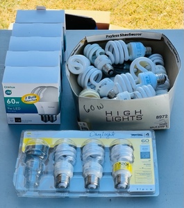 lot 176 image: Huge Lot of 60W LED Light Bulbs