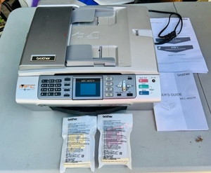 lot 184 image: Brother Model MFC-465CN Multi-Function Center CopierScanner FAX Machine W Two New Ink Cartridges