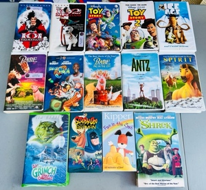 lot 187 image: Nineteen Disney And Other Popular Childrens VHS Movies