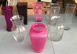 lot 224 image: Lot of 8 Very Nice Vases - Unsearched for Maker or Value