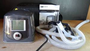 lot 7 image: BIG $ ITEM - Fisher & Paykel ICON CPAP w Mask, Hose, & Storage Bag. - TESTEDWORKS