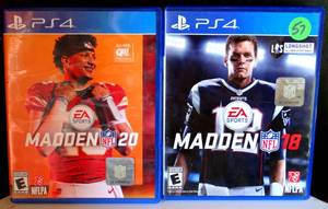 lot 57 image: PLAY STATION 4 - MADDEN 18 & 20 NFL FOOTBALL