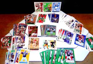 lot 66 image: NFL SPORT CARDS - 214 TOTAL VARIOUS YEARS AND COMPANIES