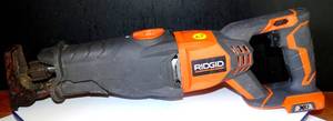lot 67 image: Ridgid R8641 18 Volt Cordless Reciprocating Saw - WORKS