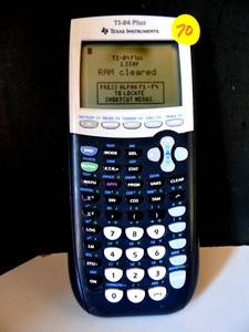 lot 70 image: Texas Instruments TI-84 Plus 10-Digit LCD Programmable Graphing Calculator $$$