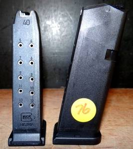 lot 76 image: GLOCK 40 13 ROUND MAGAZINE X2