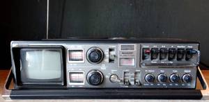 lot 93 image: RARE VINTAGE 1970s Sharp 3T-59 Tri-Mate Radio Stereo Cassette Player Recorder TV Combo - RADIO WORKS