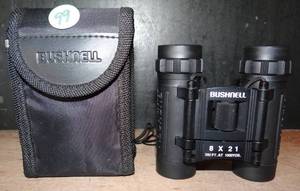 lot 99 image: Bushnell PowerView 8 x 21mm Binoculars wCase