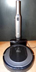 lot 120 image: RV851WV Series Shark ION Robot Vacuum wShark ION WV220 Handheld Lightweight Vacuum & Charging Dock $$$