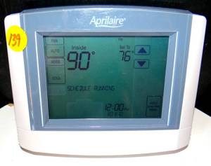 lot 139 image: APRILAIRE Programable Touchscreen Multi-Stage Thermostat w Humidity or Ventilation Control (Touchscreen, Wi-Fi)
