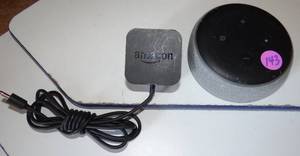 lot 143 image: Amazon D9n29t Echo Dot 3rd Generation Smart Speaker, Gray, Power Cord, Working