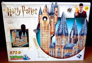 lot 163 image: Wrebbit 3D Puzzle Harry Potter Hogwarts Astronomy Tower Puzzle (875-Piece) - NEWSEALED