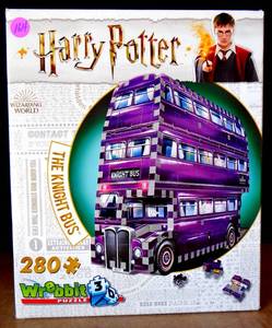 lot 164 image: Wrebbit3D  Harry Potter Knight Bus (280pc)  3D Puzzle