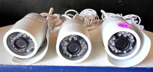 lot 167 image: LOT OF 3 Zmodo ZP-IBI15-W Wireless Cameras