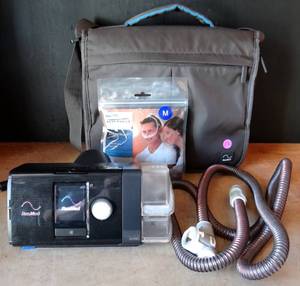 lot 176 image: ResMed Airsense 10 Autoset CPAP Machine with Humidifier wCase - TESTEDWORKS $$$