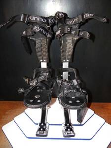 lot 191 image: BIG $ ITEM - Skyrunner Adult Kangaroo Shoes Jumping Stilts Fitness Exercise Bouncing Shoes