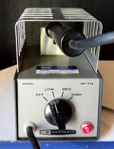 lot 196 image: Vintage Heathkit GH-17A Soldering Iron with 3 Power Levels - WORKS