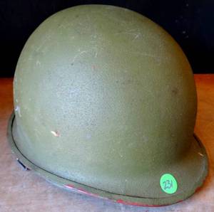 lot 231 image: AUTHENTIC US GI M1 Helmet Liner, Liner Helmet Ground Troops
