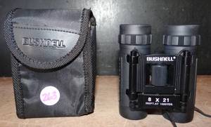 lot 263 image: BUSHNELL 8 X 21 BINOCULARS WITH CASE