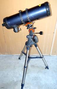 lot 280 image: Celestron AstroMaster 130 EQ Telescope With Tripod $$$