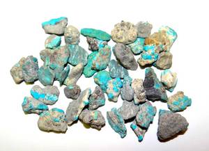 lot 50 image: ARIZONA MINED TURQUOISE - 40.2 grams TOTAL