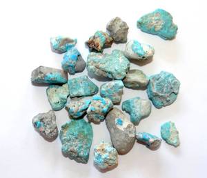 lot 7 image: PRETTY GREEN BLUE TURQUOISE FROM ARIZONA - 25.0 grams