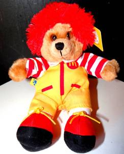 lot 86 image: RARE 2005 McDONALDS BUILD A BEAR RONALD McDONALD BEAR wTAGS